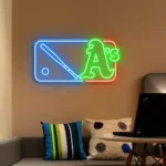 Oakland Athletics Neon Sign Mlb Logo 1