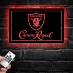 Oakland Raiders Metal Sign Crown Royal Est 1960 1