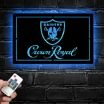 Oakland Raiders Metal Sign Crown Royal Est 1960 1