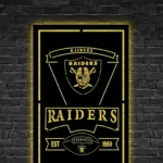 Oakland Raiders Metal Sign Est 1960 1