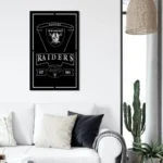 Oakland Raiders Metal Sign Est 1960 1