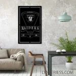Oakland Raiders Metal Sign Est 1960 1