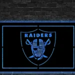 Oakland Raiders Metal Sign Raiders Face Art 1