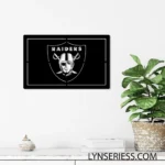 Oakland Raiders Metal Sign Raiders Face Art 1