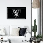 Oakland Raiders Metal Sign Raiders Face Art 1