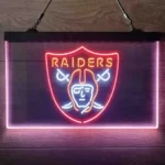 Oakland Raiders Neon Sign 3 Color 1