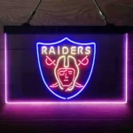 Oakland Raiders Neon Sign 3 Color 1