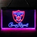 Oakland Raiders Neon Sign Tiara Royal Est 1960 1