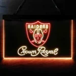 Oakland Raiders Neon Sign Tiara Royal Est 1960 1