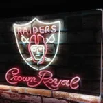 Oakland Raiders Neon Sign Tiara Royal Est 1960 1