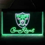 Oakland Raiders Neon Sign Tiara Royal Est 1960 1