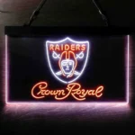 Oakland Raiders Neon Sign Tiara Royal Est 1960 1