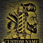 Occupations Trades Metal Sign Coiffure Stylist Name 1