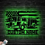Occupations Trades Metal Sign Custom American Engine Fire Truck Driver 1