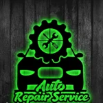 Occupations Trades Metal Sign Custom Auto Repair Service 1