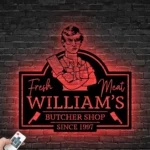 Occupations Trades Metal Sign Custom Butcher Shop 1