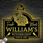 Occupations Trades Metal Sign Custom Butcher Shop 1