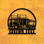 Occupations Trades Metal Sign Custom Car Carrier Truck 1