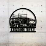 Occupations Trades Metal Sign Custom Car Carrier Truck 1