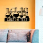 Occupations Trades Metal Sign Custom Chemistry Teacher 1