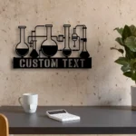 Occupations Trades Metal Sign Custom Chemistry Teacher 1