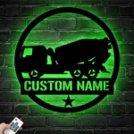 Occupations Trades Metal Sign Custom Concrete Mixer Truck 1