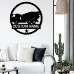 Occupations Trades Metal Sign Custom Concrete Mixer Truck 1