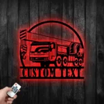Occupations Trades Metal Sign Custom Crane Truck 1
