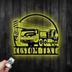 Occupations Trades Metal Sign Custom Crane Truck 1