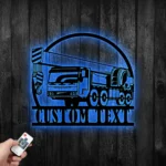 Occupations Trades Metal Sign Custom Crane Truck 1