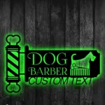 Occupations Trades Metal Sign Custom Dog Barber 1