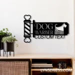 Occupations Trades Metal Sign Custom Dog Barber 1