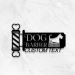 Occupations Trades Metal Sign Custom Dog Barber 1