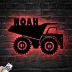 Occupations Trades Metal Sign Custom Drump Truck 1