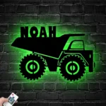 Occupations Trades Metal Sign Custom Drump Truck 1
