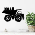Occupations Trades Metal Sign Custom Drump Truck 1