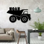 Occupations Trades Metal Sign Custom Drump Truck 1