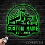 Occupations Trades Metal Sign Custom Drump Truck Driver 1