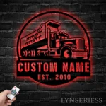Occupations Trades Metal Sign Custom Drump Truck Driver 1