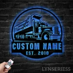 Occupations Trades Metal Sign Custom Drump Truck Driver 1