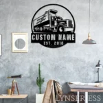 Occupations Trades Metal Sign Custom Drump Truck Driver 1