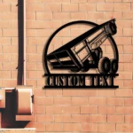 Occupations Trades Metal Sign Custom Dump Truck Trailer 1