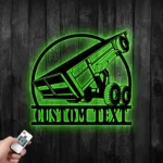 Occupations Trades Metal Sign Custom Dump Truck Trailer 1