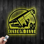 Occupations Trades Metal Sign Custom Dump Truck Trailer 1