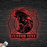 Occupations Trades Metal Sign Custom Fire Fighter 1