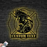 Occupations Trades Metal Sign Custom Fire Fighter 1
