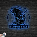 Occupations Trades Metal Sign Custom Fire Fighter 1