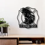Occupations Trades Metal Sign Custom Fire Fighter 1