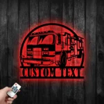 Occupations Trades Metal Sign Custom Fire Truck 1
