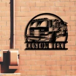 Occupations Trades Metal Sign Custom Fire Truck 1